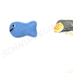 Fische aus Filzwolle, Filzkugeln Baby Mobile, Katzenspielzeug Fisch