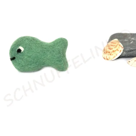 Fische aus Filzwolle, Filzkugeln Baby Mobile, Katzenspielzeug Fisch