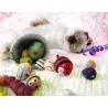 jouets pour chats, poissons feutrées, poissons laine feutrée avec visages