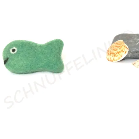 Fische aus Filzwolle, Filzkugeln Baby Mobile, Katzenspielzeug Fisch