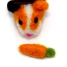 Guinea pig, guinea pig animal, felt guinea pig, guinea pig brooch