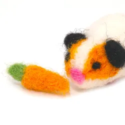 Guinea pig, guinea pig animal, felt guinea pig, guinea pig brooch