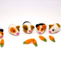 Guinea pig, guinea pig animal, felt guinea pig, guinea pig brooch