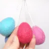 felt eggs hanger, felted easter eggs to hang, felt eggs large