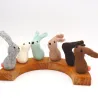 Birthday felt bunny Easter Birthday plug Easter bunny