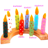 Geburtstagskerzen gepunktet Filzkerze KP298