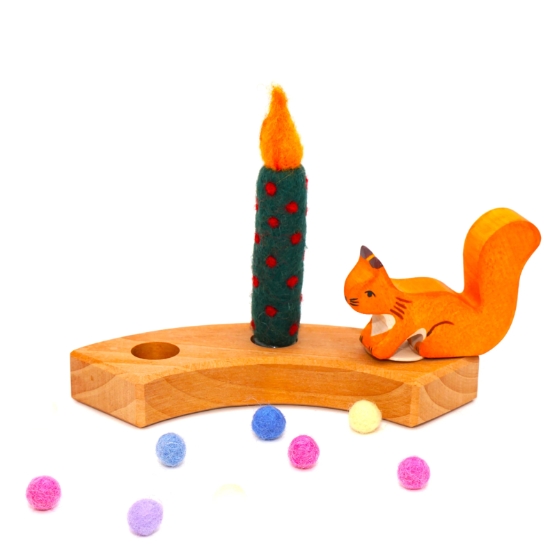 Birthday candles dotted felted KP298
