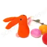 Easter bunny, felt wool rabbit, felted easter decoration, bunny rabbit