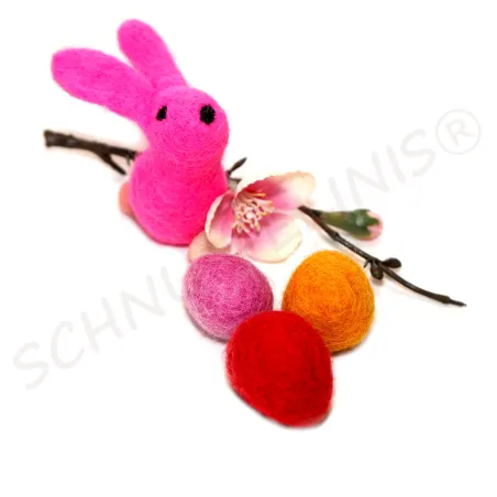 Easter bunny, felt wool rabbit, felted easter decoration, bunny rabbit