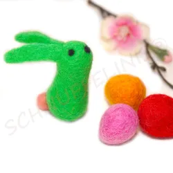 Easter bunny, felt wool rabbit, felted easter decoration, bunny rabbit