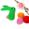 Easter bunny, felt wool rabbit, felted easter decoration, bunny rabbit