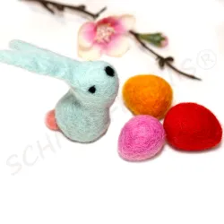 Easter bunny, felt wool rabbit, felted easter decoration, bunny rabbit