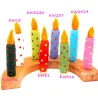 Felt candles felted, Felt candle wet felted, candle for toddler & kids