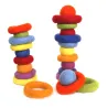 wool felt rings, Baby mobile DIY, cat toy, felt rings, felt wool rings