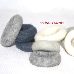 Felt rings rainbow 2sizes