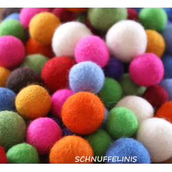 Felt balls 3 sizes 100pcs. mix