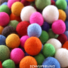 Felt balls 3 sizes 100pcs. mix