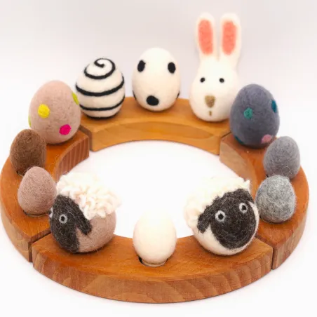 Birthday felt bunny, Easter eggs plugs, Birthday plug Easter bunny