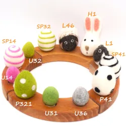 Birthday felt bunny, Easter eggs plugs, Birthday plug Easter bunny