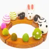 Birthday felt bunny, Easter eggs plugs, Birthday plug Easter bunny