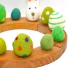 Birthday felt bunny, Easter eggs plugs, Birthday plug Easter bunny