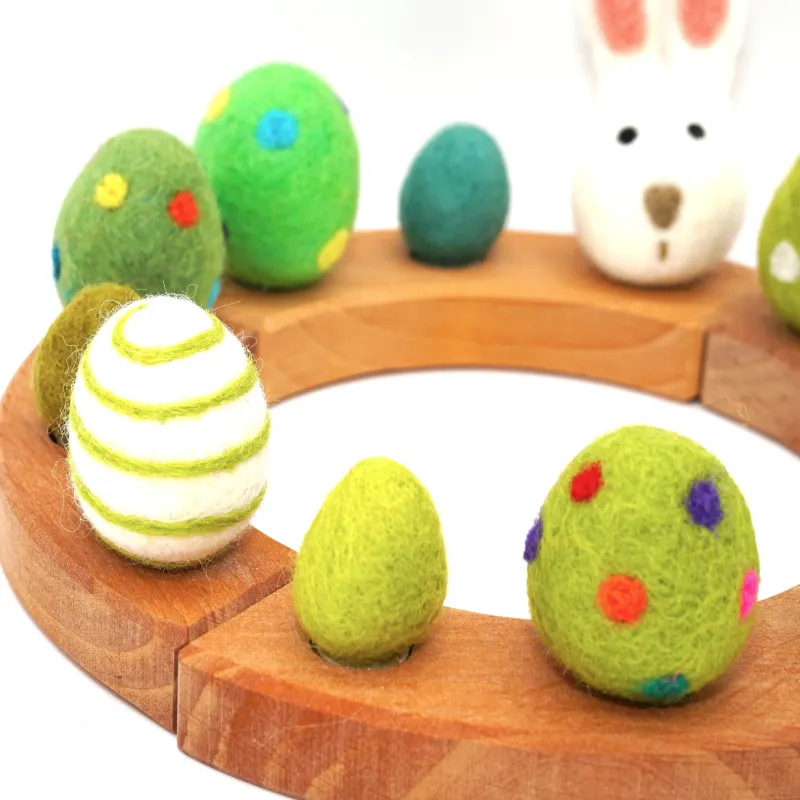 Birthday felt bunny, Easter eggs plugs, Birthday plug Easter bunny