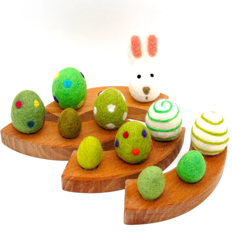 Birthday felt bunny, Easter eggs plugs, Birthday plug Easter bunny