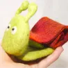 Snails made of felt, baby mobile, gift gardener, animal baby mobile