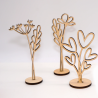 Wooden flower plug with stand F3