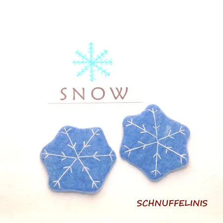 Vento fiocchi di neve infeltriti accessori per baby mobile Montessori