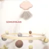 felt balls Baby mobile, sandpiper felt Baby mobile ready to gift