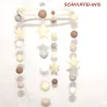felt balls Baby mobile, sandpiper felt Baby mobile ready to gift