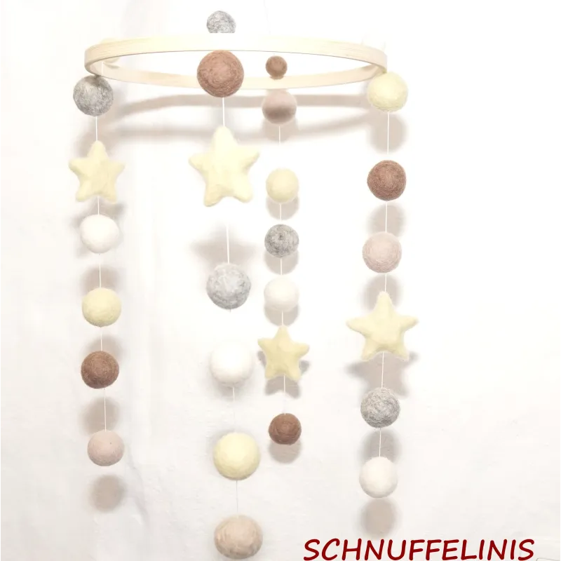 felt balls Baby mobile, sandpiper felt Baby mobile ready to gift felt balls Baby mobile, sandpiper felt Baby mobile ready to gift