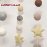 felt balls Baby mobile, sandpiper felt Baby mobile ready to gift