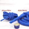 Cordoncini in feltro colori fantastici per intrecci, scuola Montessori