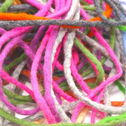 Montessori felt cords, horse decoration, Waldorf horses decorating toy