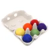 Regenbogen Filzkugeln Filzbälle mix, Regenbogen 4cm Set im Karton
