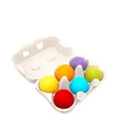 Rainbow felt balls mixed set, rainbow woll balls in box, Baby sensory gift Montessori