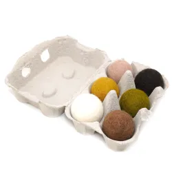 Regenbogen Filzkugeln Filzbälle mix, Regenbogen 4cm Set im Karton