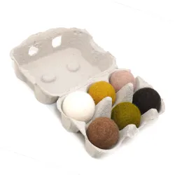 Palline di feltro arcobaleno Palline di feltro mix, arcobaleno 4cm set in scatola