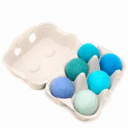 Palline di feltro arcobaleno Palline di feltro mix, arcobaleno 4cm set in scatola