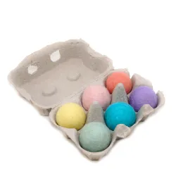 Palline di feltro arcobaleno Palline di feltro mix, arcobaleno 4cm set in scatola