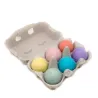 Palline di feltro arcobaleno Palline di feltro mix, arcobaleno 4cm set in scatola