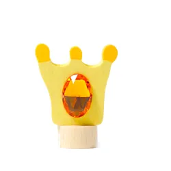 Anelli di compleanno corona gialla a innesto figura Grimms
