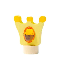 Anelli di compleanno corona gialla a innesto figura Grimms