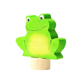 Birthday rings green frog plug-in figure Grimms, Grimms frog plug-in figure