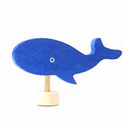 Birthday rings blue whale plug-in figure Grimms, Grimms whale plug-in figure