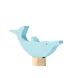 Birthday rings blue dolphin plug-in figure Grimms, Grimms whale plug-in figure