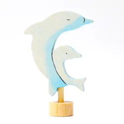 Birthday rings blue dolphin plug-in figure Grimms, Grimms whale plug-in figure