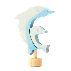 Birthday rings blue dolphin plug-in figure Grimms, Grimms whale plug-in figure